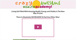Desktop Screenshot of crazyawesomehealthacademy.com